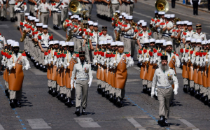 Legiunea Străină, o apariție exotică la parada de Ziua Națională a Franței