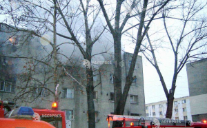 Incendiu într-un bloc la Piatra Neamț