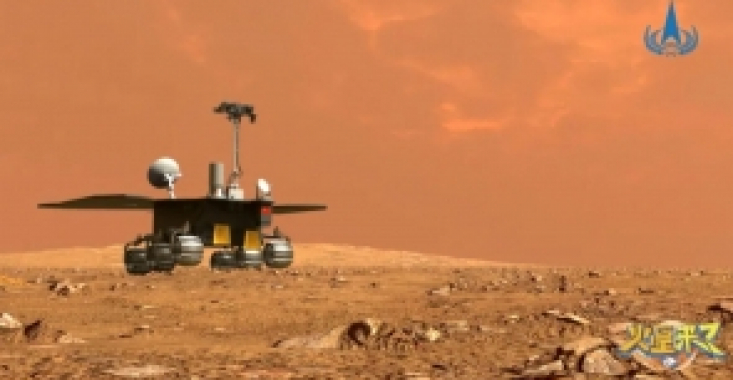 VIDEO Roverul marţian chinez Zhurong a făcut primii pași pe Marte