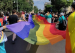 Bărbat reţinut şi sancţionat de jandarmi la marşul Bucharest Pride