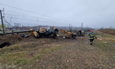 Accident feroviar la Bacău