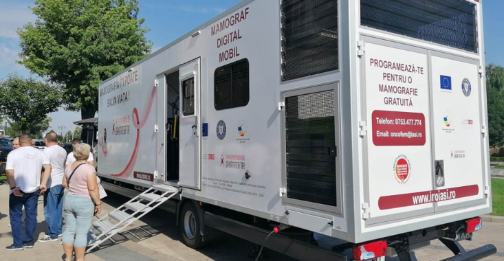 IRO Iași a pregătit o nouă caravană pentru screeningul cancerului de sân
