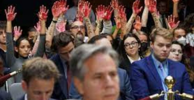 Au ridicat mâinile în tăcere… Manifestații pro-Palestina în Congresul SUA