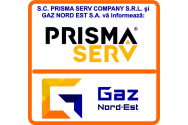 S.C. PRISMA SERV COMPANY S.R.L. și GAZ NORD EST S.A. vă informează: