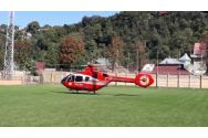 Biciclist accident la Neamț, transportat cu elicopterul la Iași