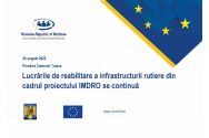 Lucrarile de reabilitare a infrastructurii rutiere din cadrul proiectului IMDRO se continuă