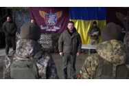 Volodimir Zelenski a ajuns pe linia frontului în Donbas.