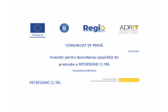 INTDESIGNE CL SRL – Lansarea proiectului: Investiții pentru dezvoltarea capacității de producție a INTDESIGNE CL SRL