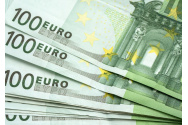 Euro a urcat la 0,3 bani de maximul istoric