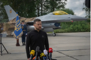 Ucraina desfășoară în sfârșit avioanele de luptă F-16, anunță Volodimir Zelenski / El își propune să convingă țările NATO vecine să doboare rachetele rusești