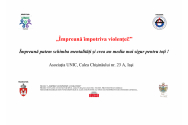Asociația UNIC, în colaborare cu Colegiul Tehnic „Mihail Sturdza”, demarează o campanie importantă în lupta împotriva violenței domestice și de gen. 