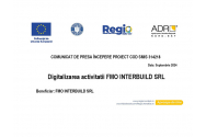 Comunicat de presa incepere proiect ” Digitalizarea activitatii FMO INTERBUILD SRL” COD SMIS 314218