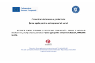 ASOCIAȚIA PENTRU INTEGRARE ȘI DEZVOLTARE COMUNITARĂ - INDECO – anunță lansarea proiectului “Șanse egale pentru antreprenoriat social”, ID MySMIS 311971.