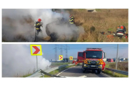 Accident cumplit pe Centura Bacăului. O femeie a ars de vie după ce s-a răsturnat cu mașina