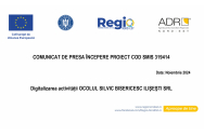 OCOLUL SILVIC BISERICESC ILIŞEŞTI SRL – începere proiect ”Digitalizarea activității OCOLUL SILVIC BISERICESC ILIŞEŞTI SRL” – SMIS 319414