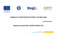 ONE TRADING COMPANY SRL – Digitalizarea activitatii ONE TRADING COMPANY SRL