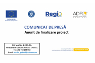 DR. MAZILU & CO S.R.L – Anunț de finalizare proiect: Modernizarea și diversificarea activității DR. MAZILU & CO S.R.L. prin dotarea cu noi echipamente moderne și performante.