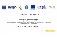 Comuna VICTORIA, judeţul IAȘI – finalizarea proiectului ” EXTINDERE CORP ”A” ȘCOALA ”IONEL TEODOREANU” VICTORIA CU SPAȚII AUXILIARE. DIDACTICE ȘI SALA DE SPORT”