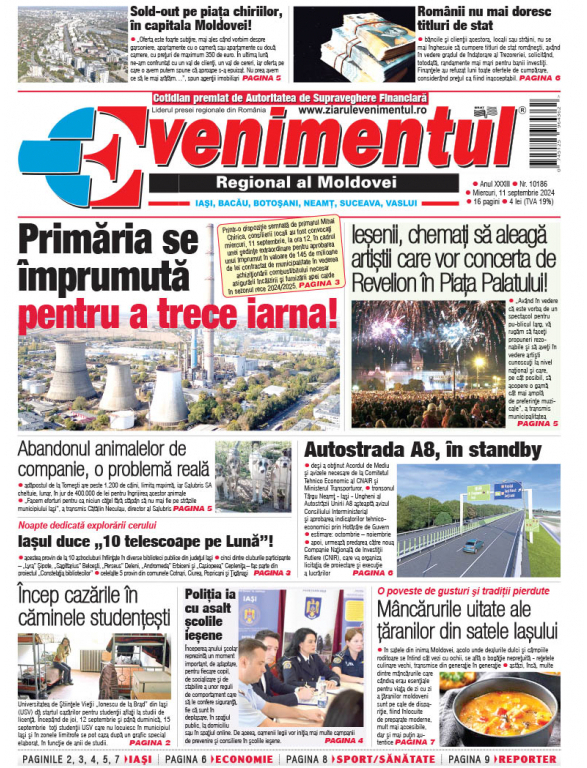 Prima pagină | Evenimentul 11 septembrie 2024