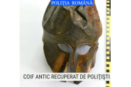 Coiful corintic din bronz găsit în Siret a ajuns la Palatul Culturii