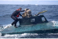 Submarin cu 1,8 TONE de cocaină, capturat lângă coasta sud-vestică a Columbiei