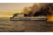 29 de cetăţeni români, printre pasagerii salvaţi de pe feribotul care a luat foc în apropiere de insula Corfu