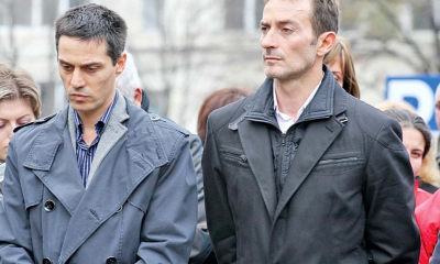 Frații Radu și Alexandru Mazăre, sub escortă la înmormântarea mamei lor