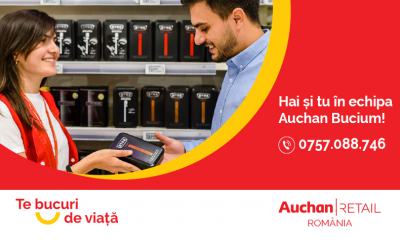 Auchan angajează în orașul tău! Vino în echipa Auchan Bucium și află cum e să-ți placă să mergi la lucru în fiecare zi 