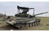 Premieră bizară în războiul din Ucraina. Kievul a capturat de două ori același tanc rusesc