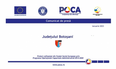 Județul Botoșani anunță finalizarea activităților proiectului: „Sprijin pentru implementarea de instrumente anticorupție în administrația Județului Botoșani”