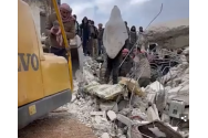 FOTO/VIDEO - O femeie din Siria a născut sub dărâmături, după cutremur. Copilul este bine, dara mama a murit