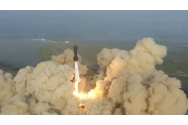 Racheta Starship a explodat după 4 minute de la lansare