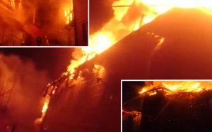 Incendiu într-un bloc la Vatra Dornei. O femeie s-a intoxicat