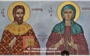 Calendar ortodox, 3 mai. Sfinții Timotei și Mavra