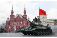 Armata rusă a scos un singur tanc la parada de Ziua Victoriei: Un T-34 din timpul „Marelui Război Patriotic”