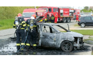 O mașină electrică Dacia Spring a ars ca o torță: În 15 minute a ars generalizat
