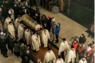 Racla cu sfintele moaşte a fost adusă în Catedrala Mitropolitană. Pelerinajul s-a încheiat