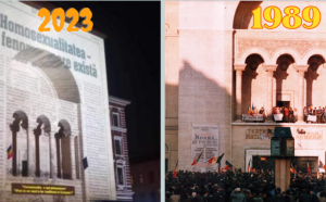 Homosexualitatea, proiectată pe Opera Române din Timișoara, clădire simbol a revoluției din 1989. Judecătoarea Adriana Stoicescu: Morții Revoluției se răsucesc în mormânt