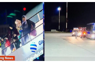 Avionul Tarom cu cele 93 de persoane, cetățeni români evacuați din Gaza, a aterizat pe Aeroportul Otopeni