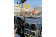 Camion încărcat cu cereale, răsturnat pe DN 24C în Botoșani